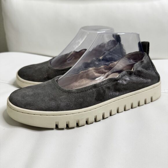 Vionic Slip On Uptown Ballet Flats Sz 7.5 Loafer Shimmer Gray Comfort Orthopedic - Picture 4 of 13